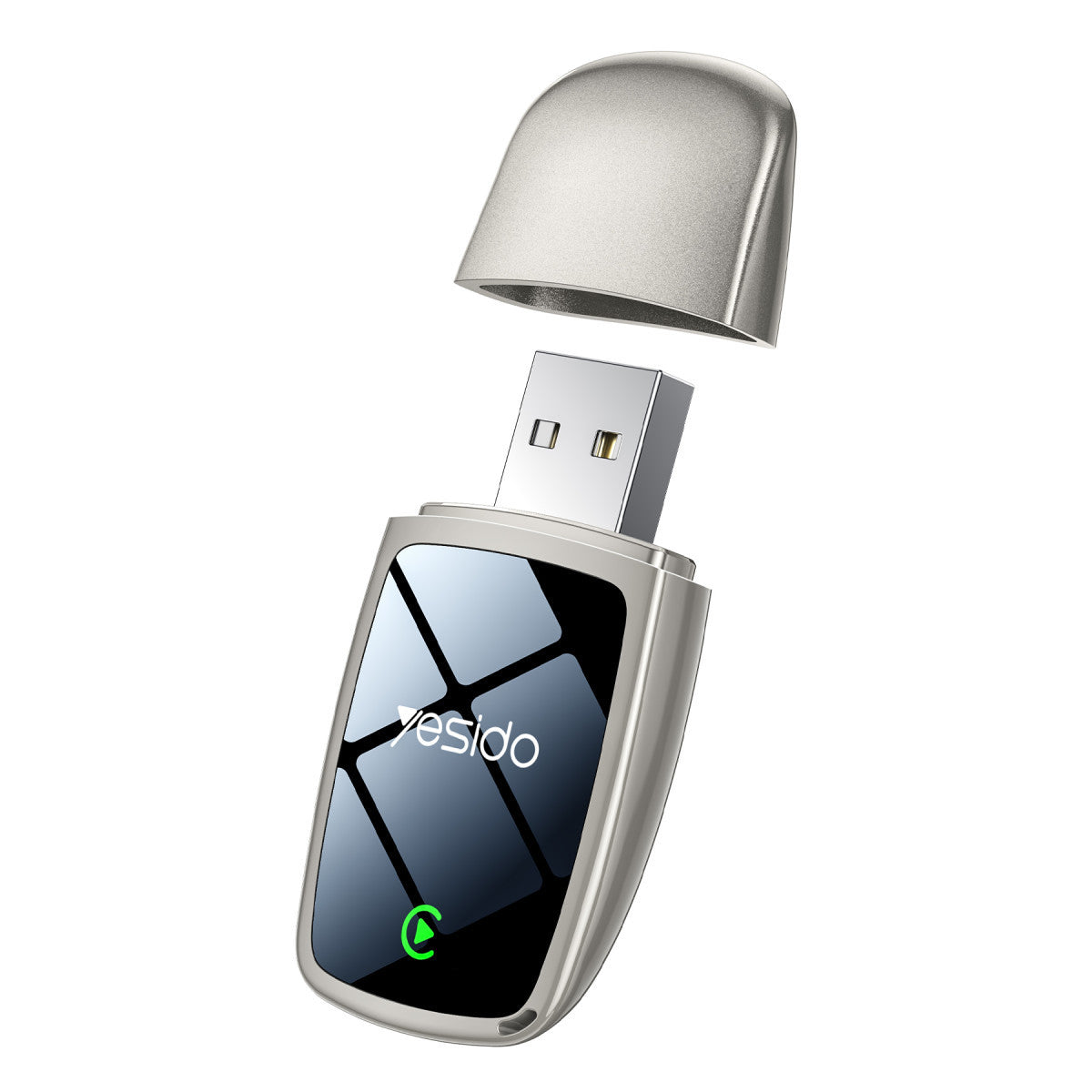 Yesido KM29 Wireless 2in1 Type-C ve USB Uyumlu Kablosuz CarPlay Adaptörü